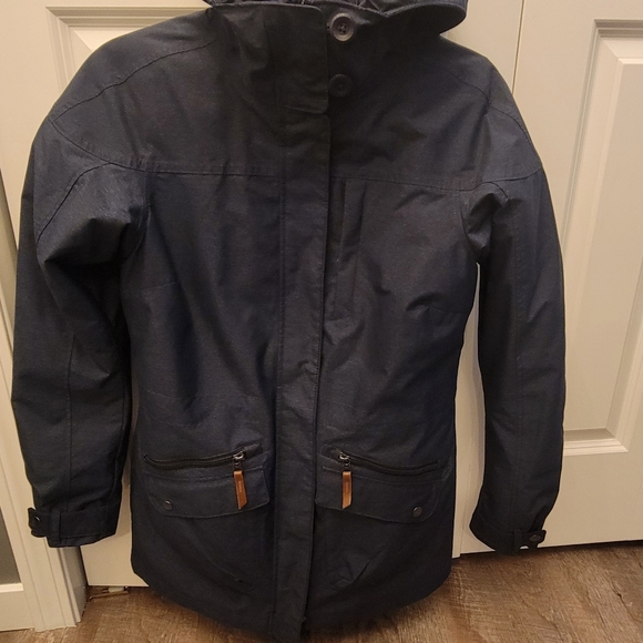 Columbia Hooded Winter Jacket, Women's size XS, Navy - Picture 7 of 7